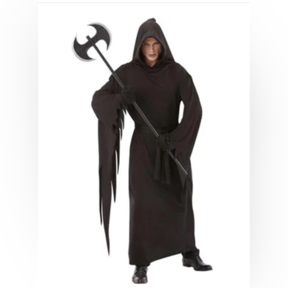 Black Terror Hooded Robe with Accessories